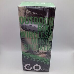 Wireless / Wired Portable Bike Speaker With Light GoPower NIB